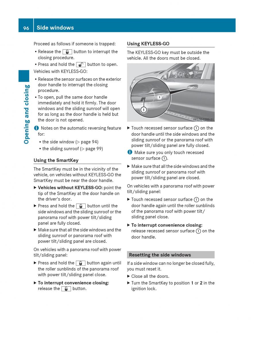 Mercedes Benz GL Class X166 owners manual / page 98