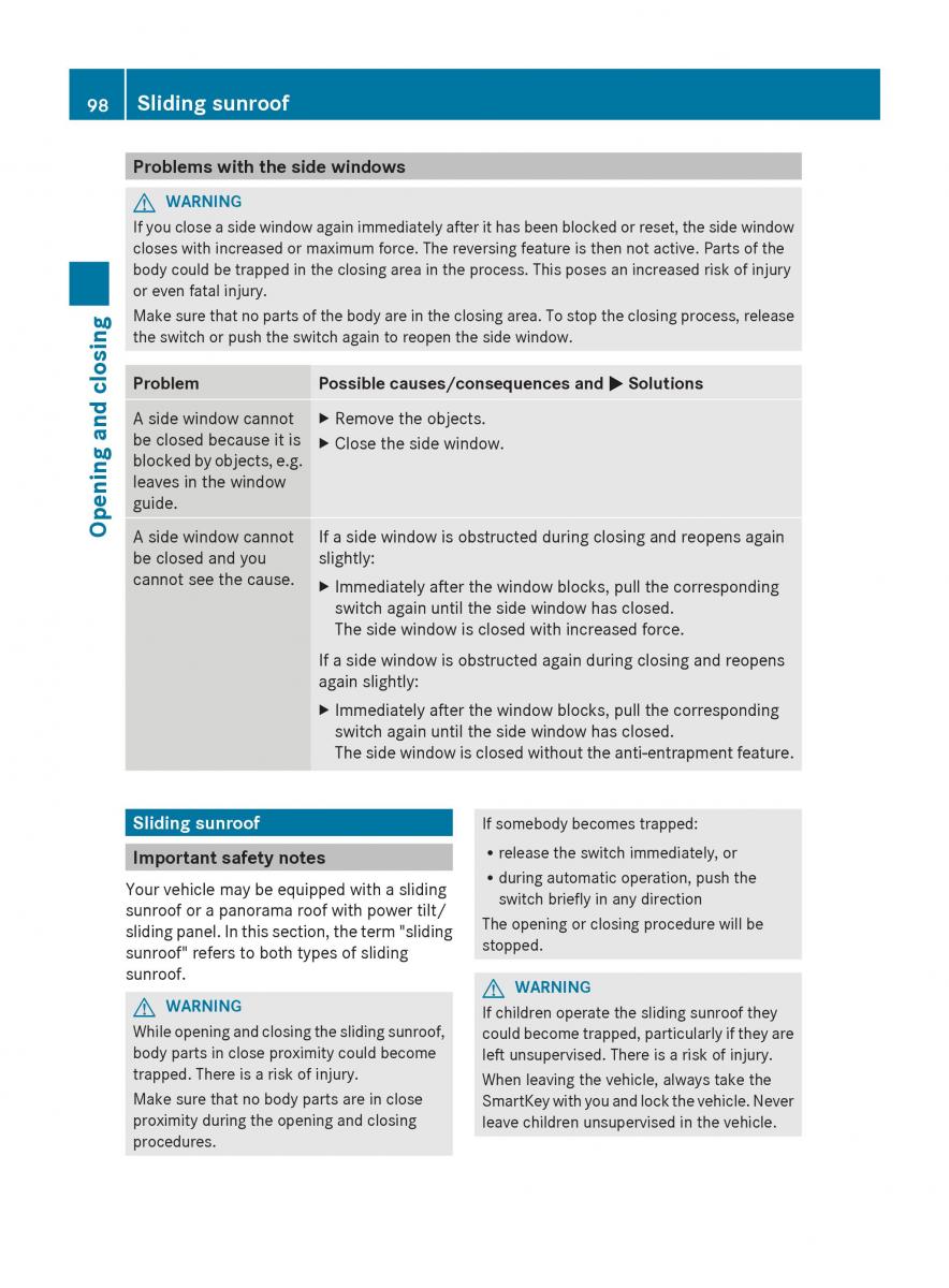 Mercedes Benz GL Class X166 owners manual / page 100