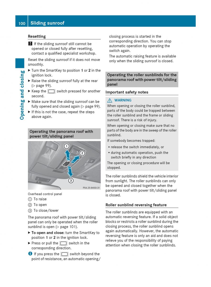 Mercedes Benz GL Class X166 owners manual / page 102