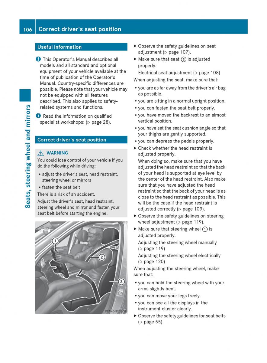 Mercedes Benz GL Class X166 owners manual / page 108