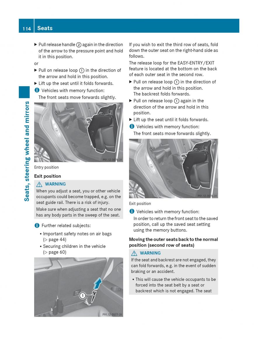 Mercedes Benz GL Class X166 owners manual / page 116