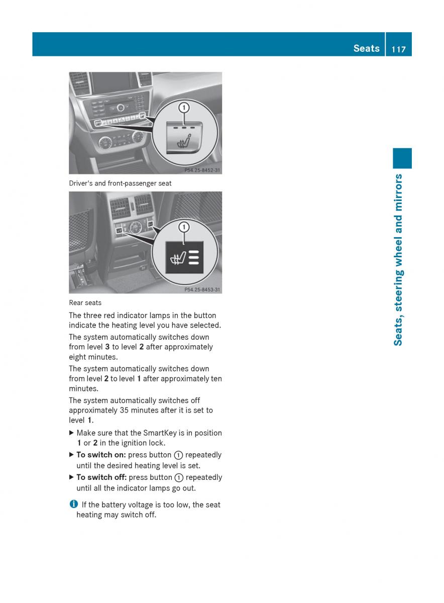 Mercedes Benz GL Class X166 owners manual / page 119