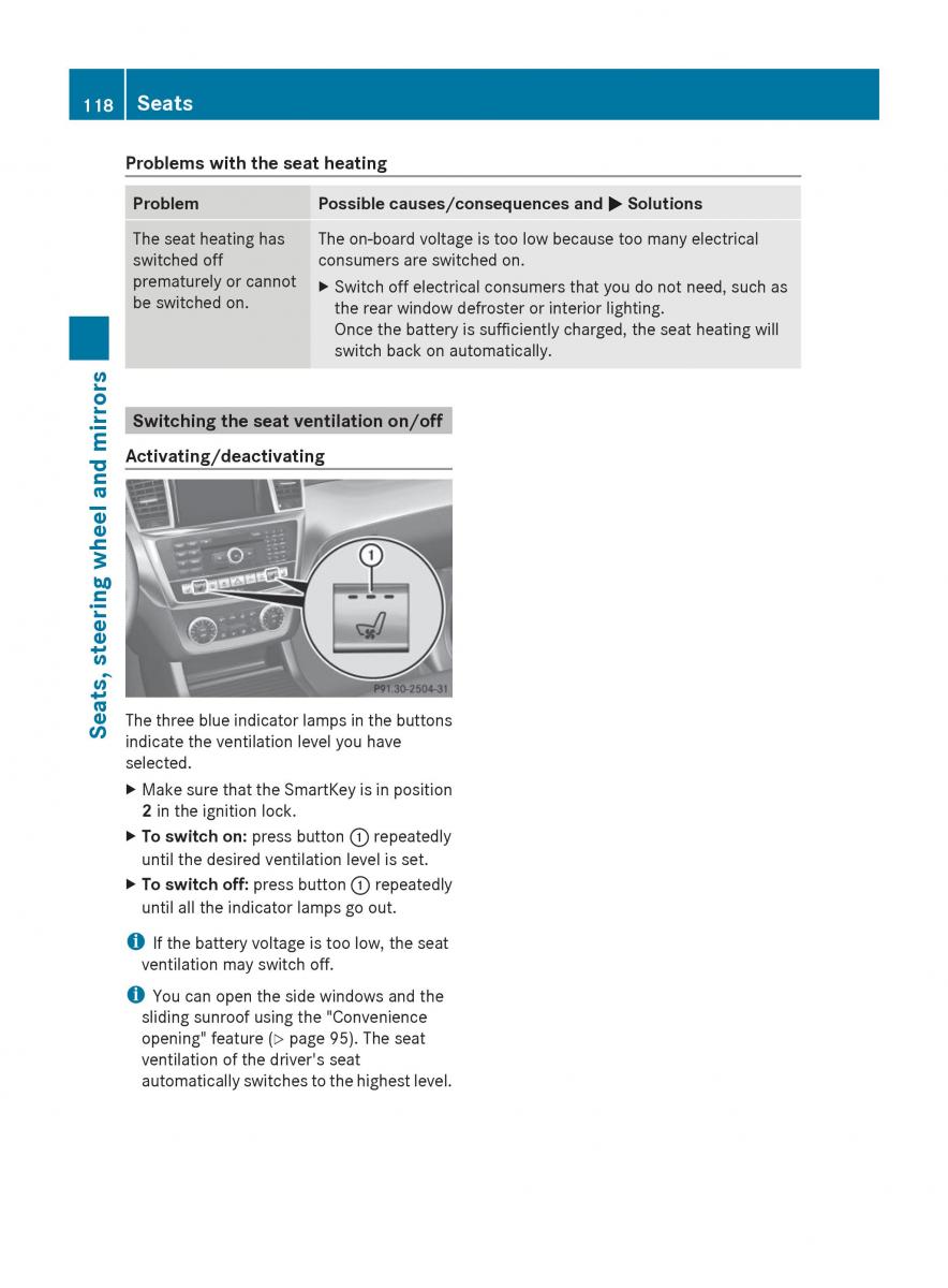 Mercedes Benz GL Class X166 owners manual / page 120