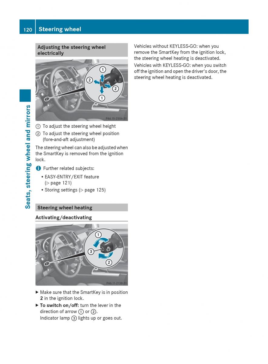 Mercedes Benz GL Class X166 owners manual / page 122