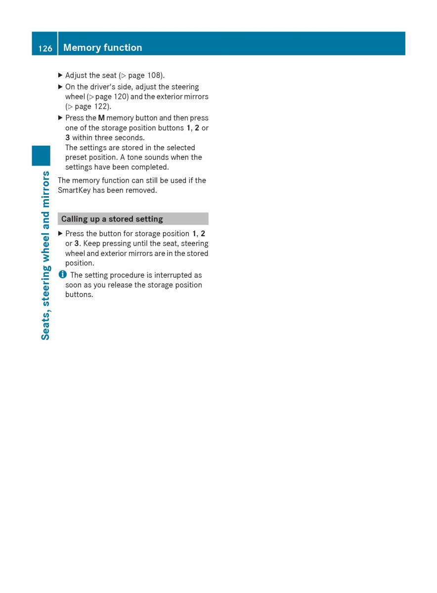 Mercedes Benz GL Class X166 owners manual / page 128