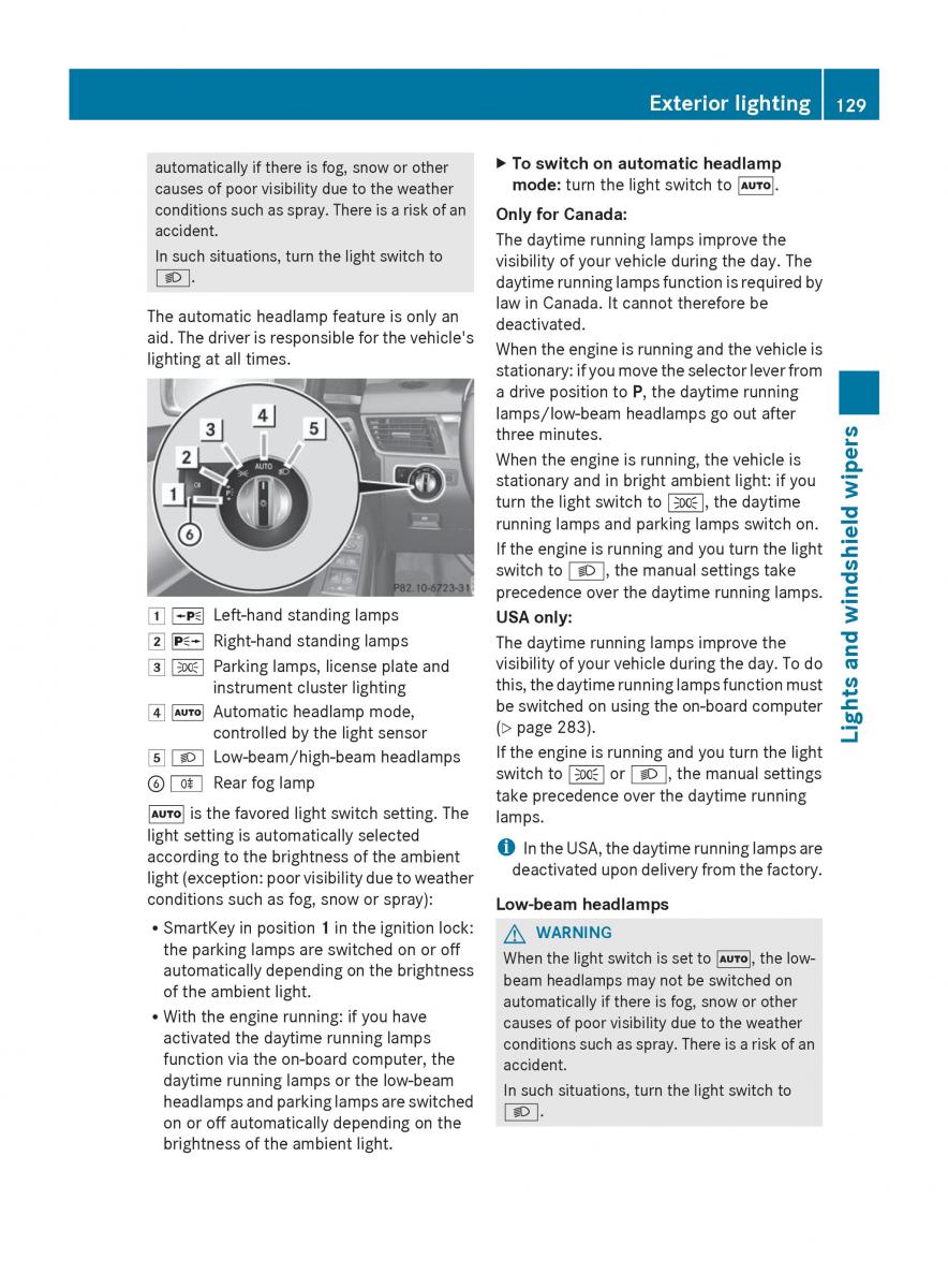 Mercedes Benz GL Class X166 owners manual / page 131