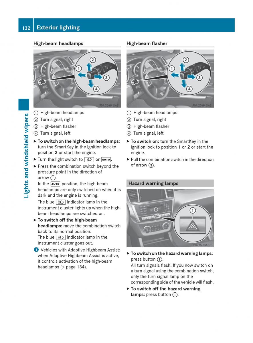 Mercedes Benz GL Class X166 owners manual / page 134