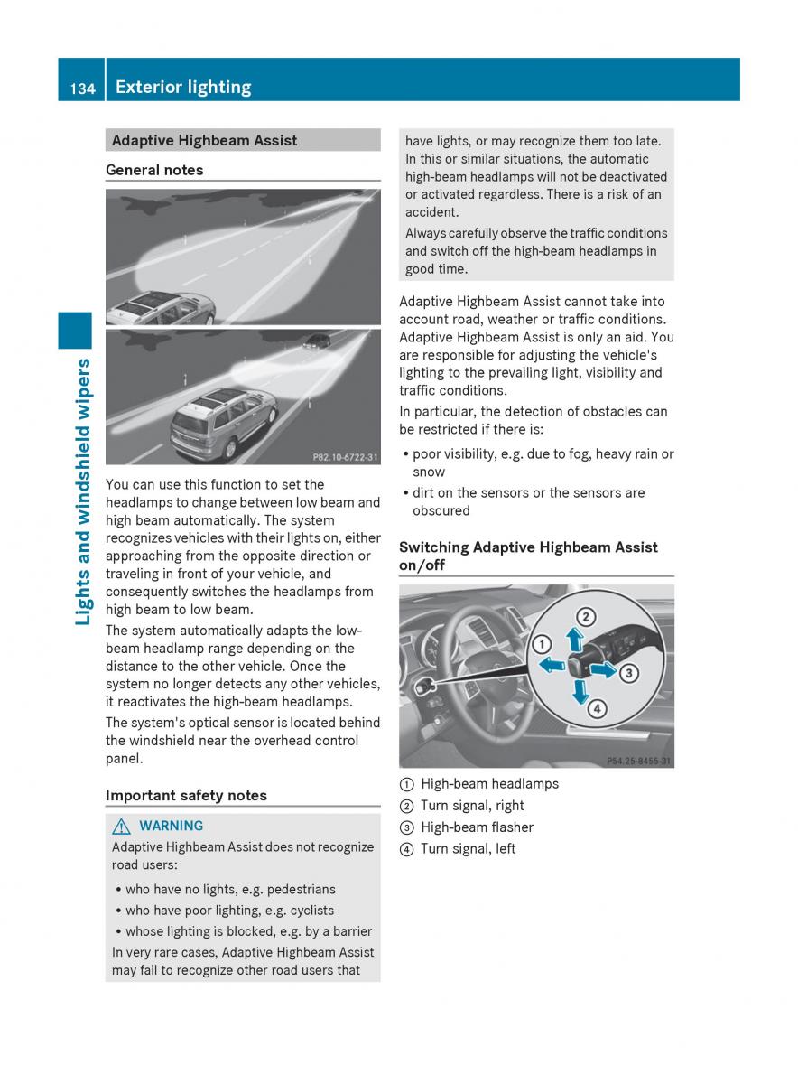 Mercedes Benz GL Class X166 owners manual / page 136