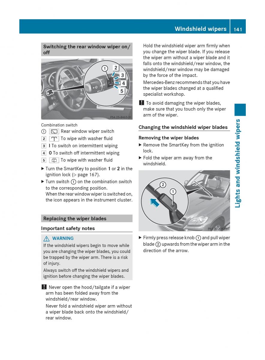 Mercedes Benz GL Class X166 owners manual / page 143