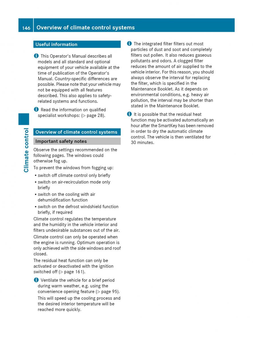 Mercedes Benz GL Class X166 owners manual / page 148