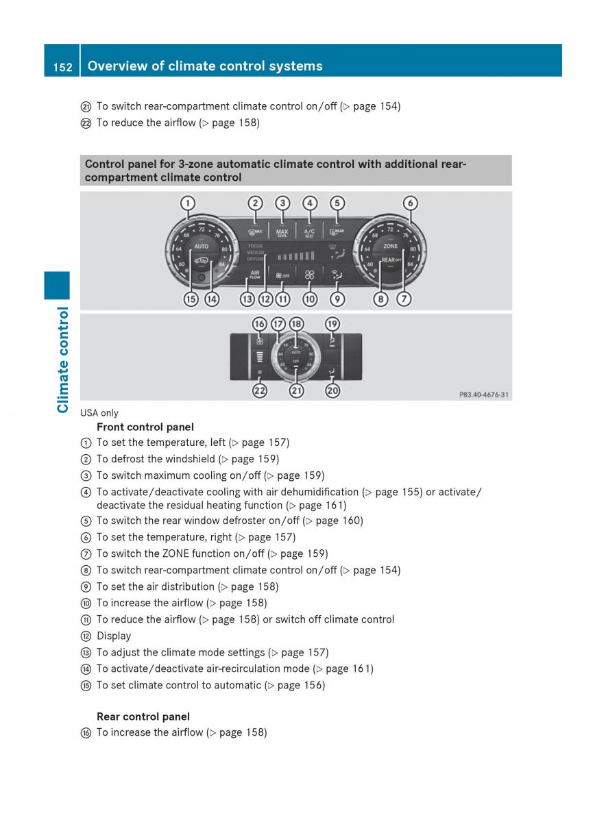 Mercedes Benz GL Class X166 owners manual / page 154