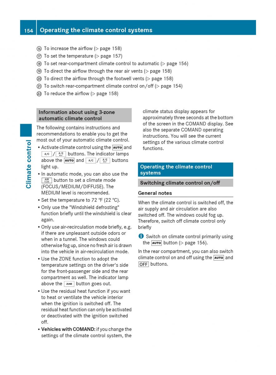 Mercedes Benz GL Class X166 owners manual / page 156