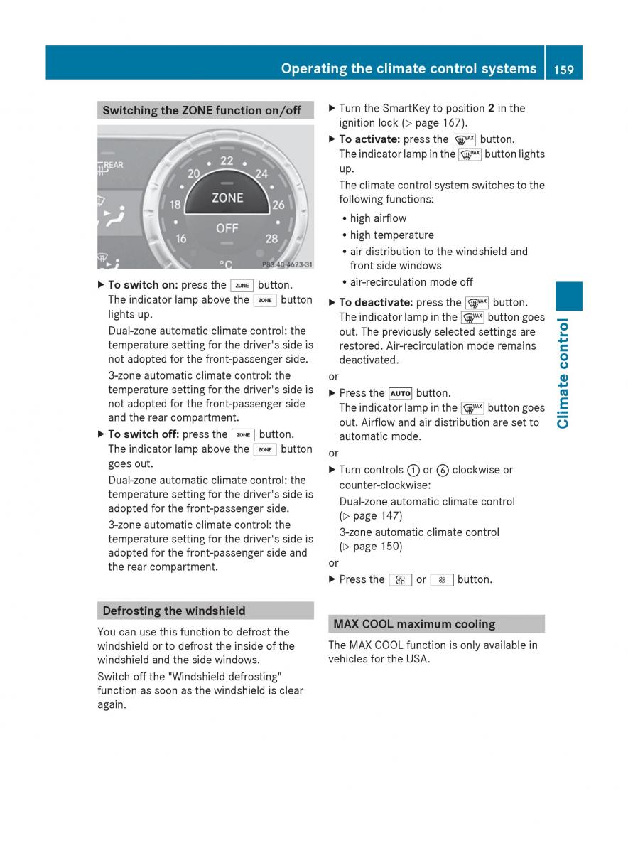 Mercedes Benz GL Class X166 owners manual / page 161