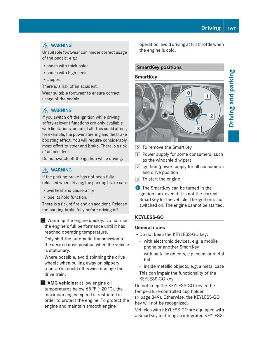 Mercedes Benz GL Class X166 owners manual / page 169