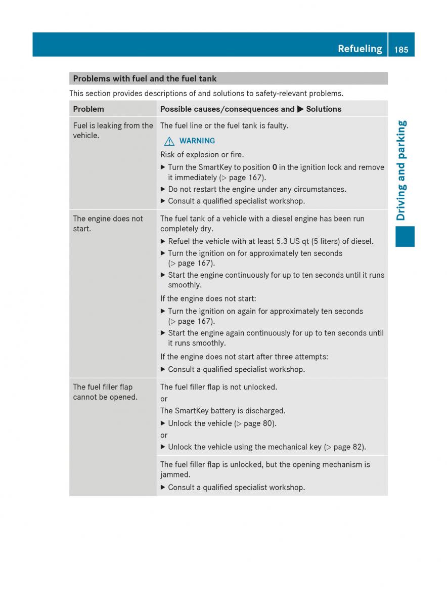 Mercedes Benz GL Class X166 owners manual / page 187