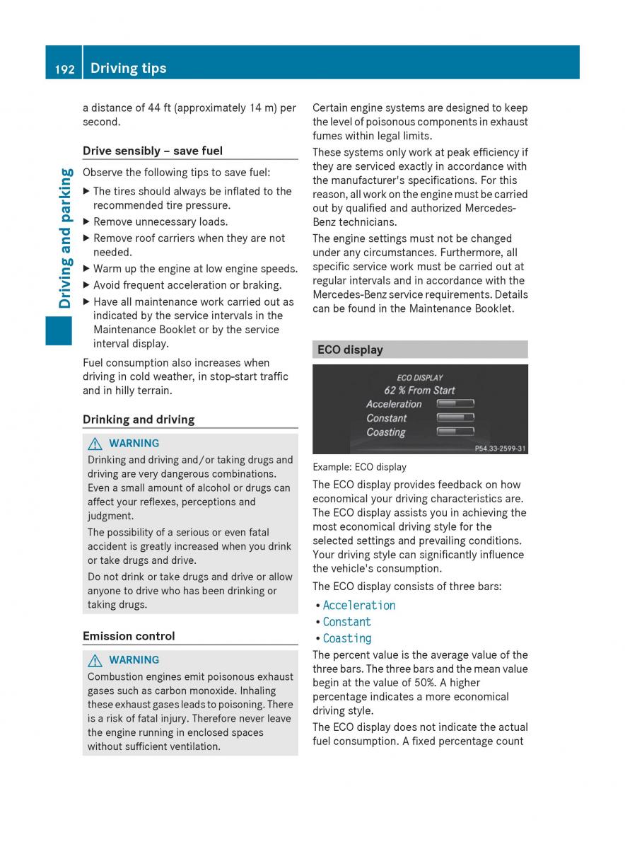 Mercedes Benz GL Class X166 owners manual / page 194