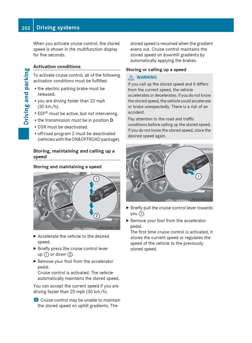 Mercedes Benz GL Class X166 owners manual / page 204