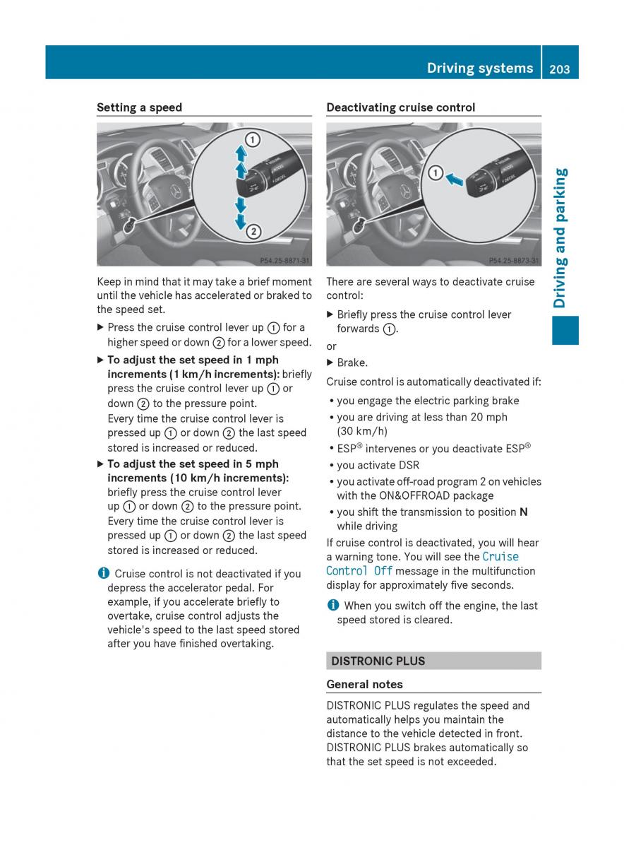 Mercedes Benz GL Class X166 owners manual / page 205