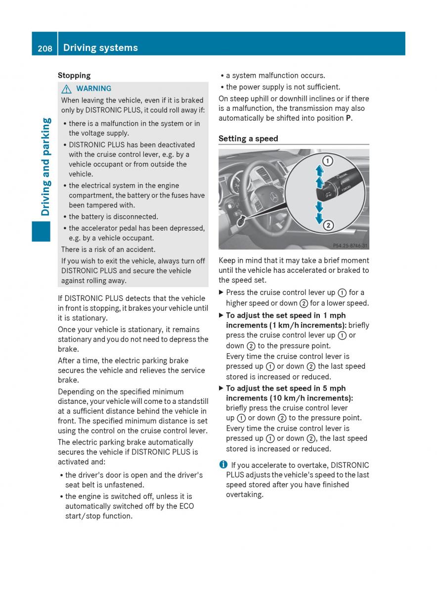 Mercedes Benz GL Class X166 owners manual / page 210