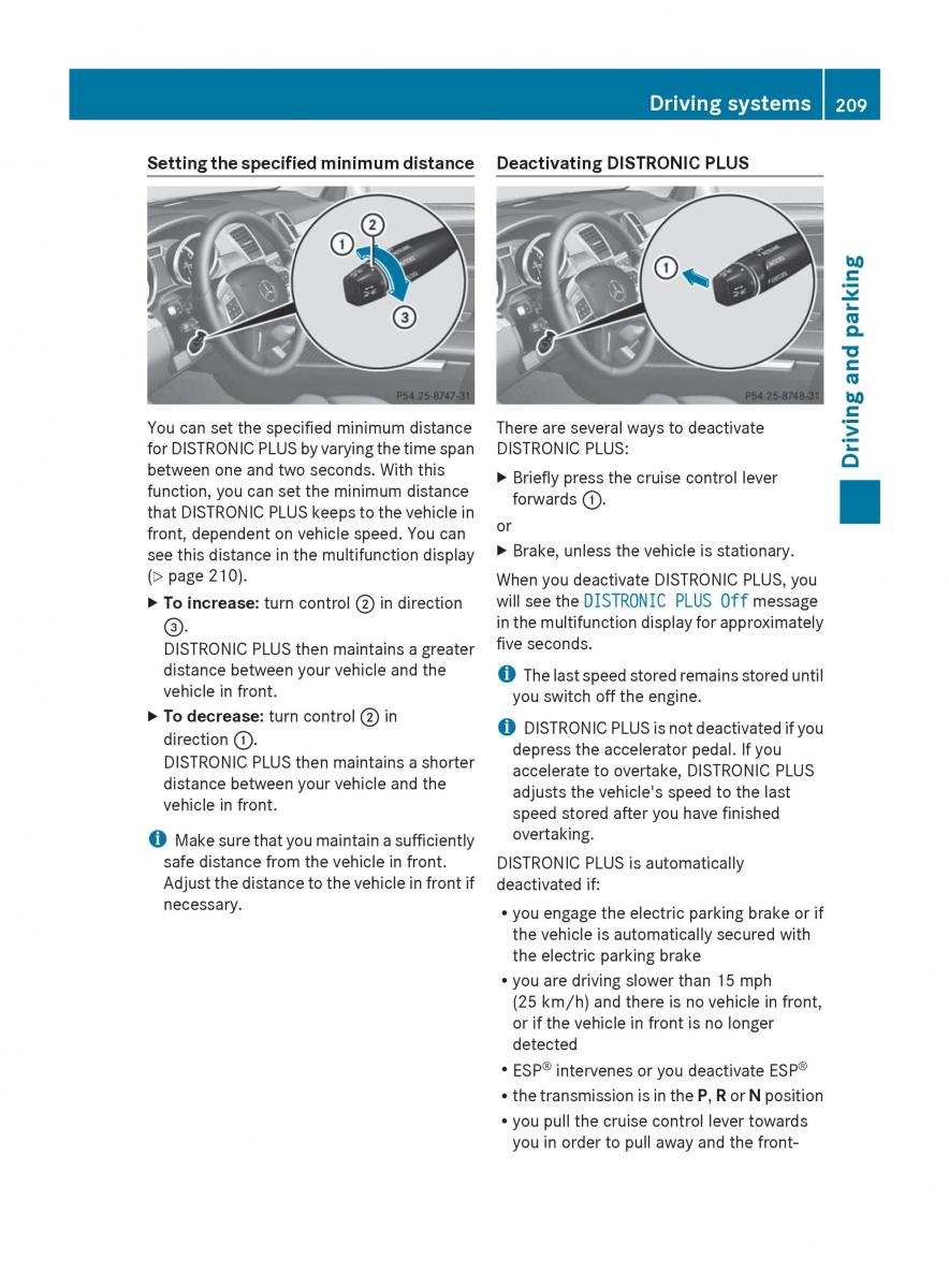 Mercedes Benz GL Class X166 owners manual / page 211