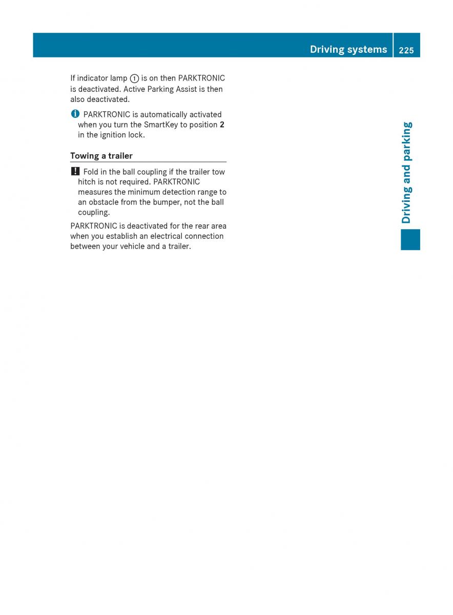 Mercedes Benz GL Class X166 owners manual / page 227