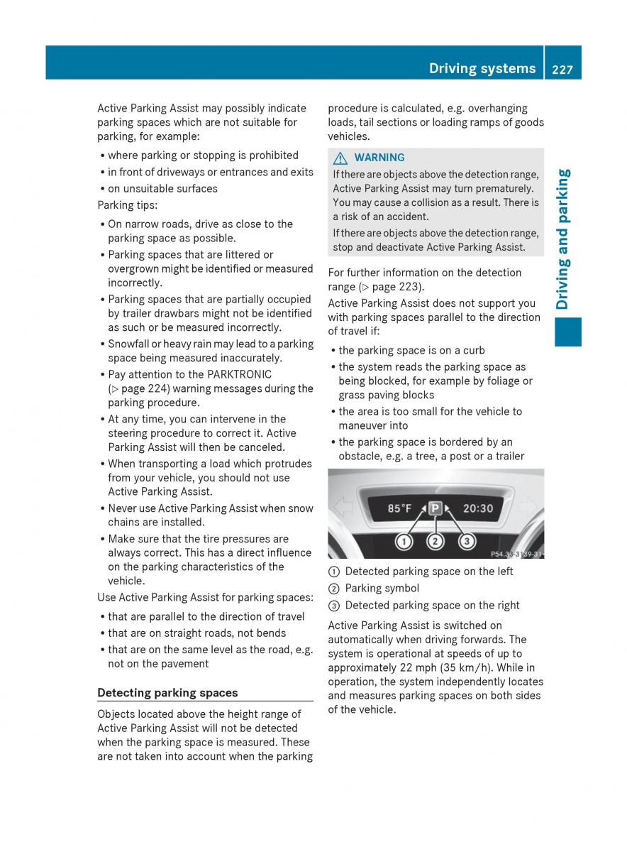 Mercedes Benz GL Class X166 owners manual / page 229