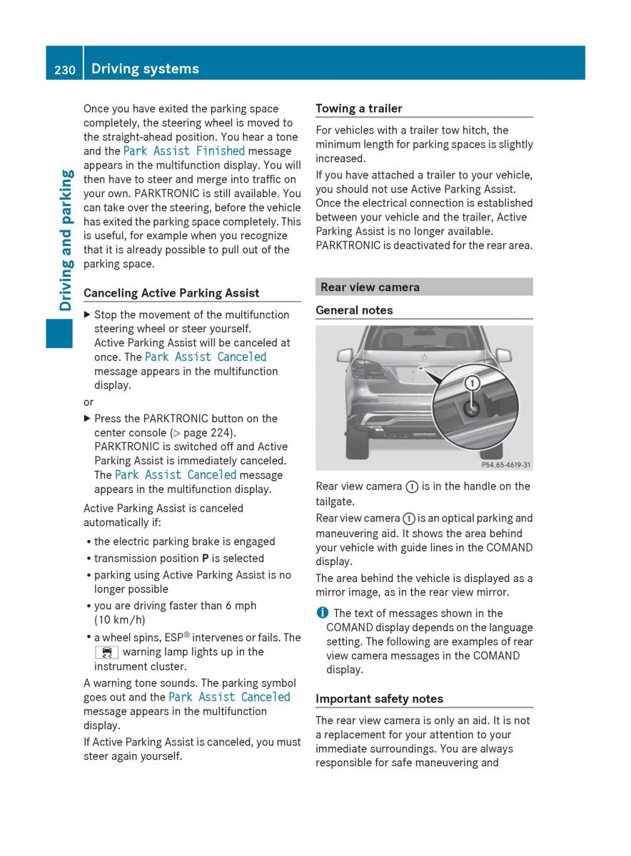 Mercedes Benz GL Class X166 owners manual / page 232