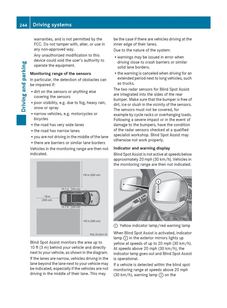 Mercedes Benz GL Class X166 owners manual / page 246