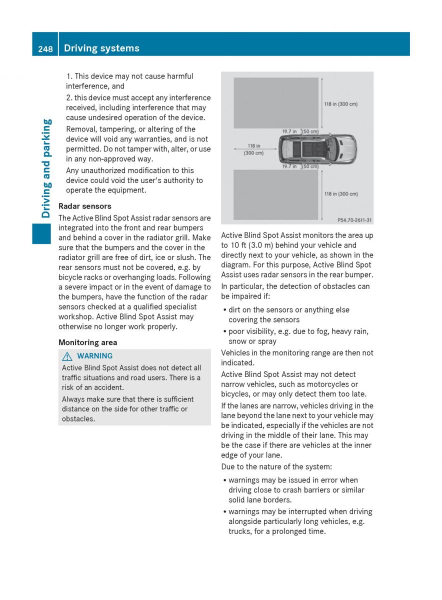 Mercedes Benz GL Class X166 owners manual / page 250