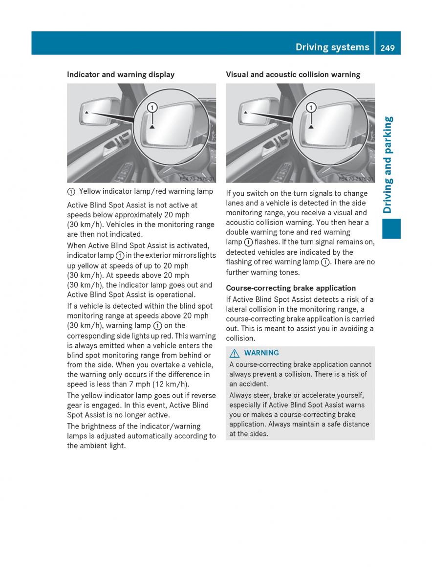 Mercedes Benz GL Class X166 owners manual / page 251