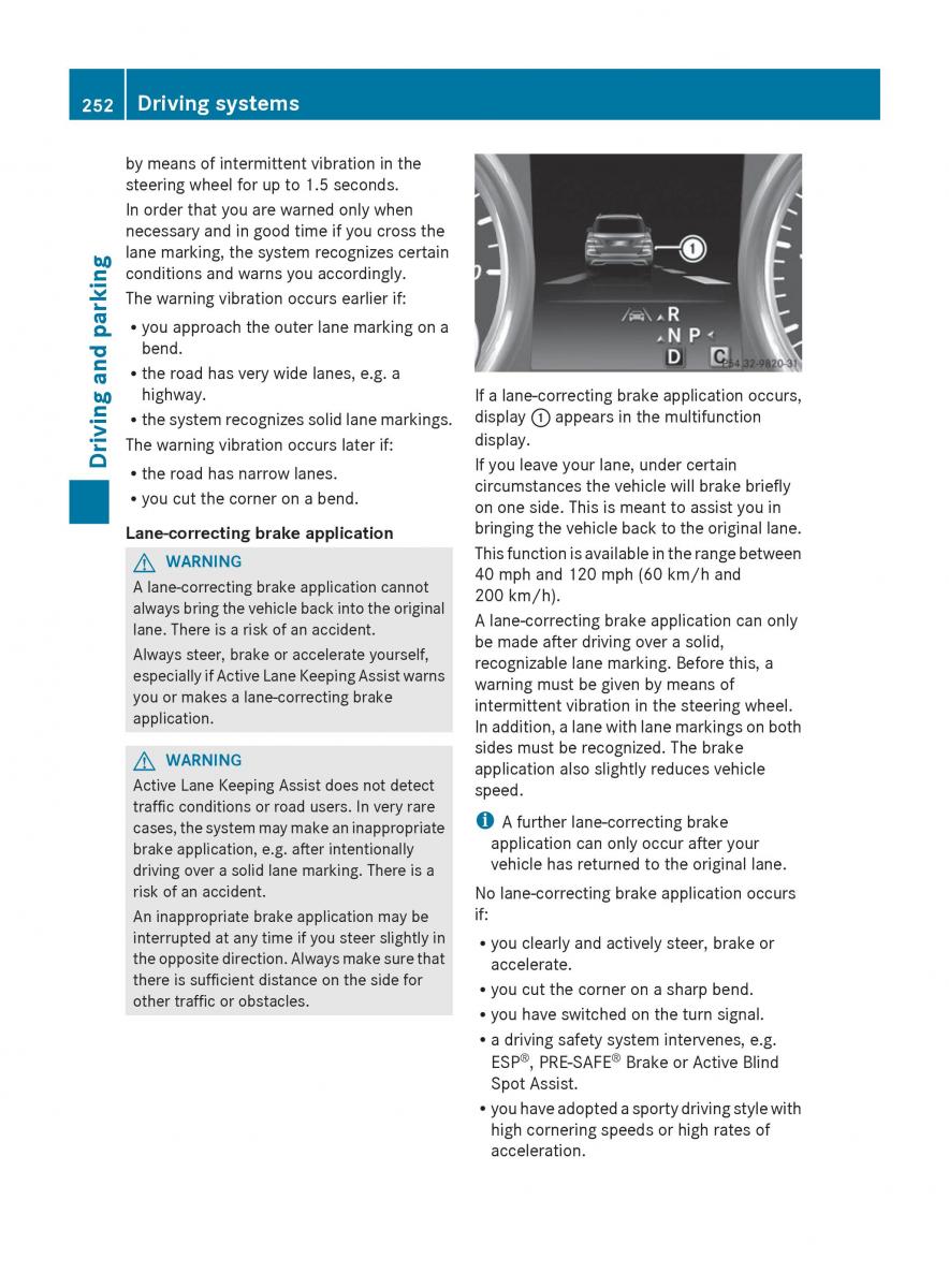 Mercedes Benz GL Class X166 owners manual / page 254