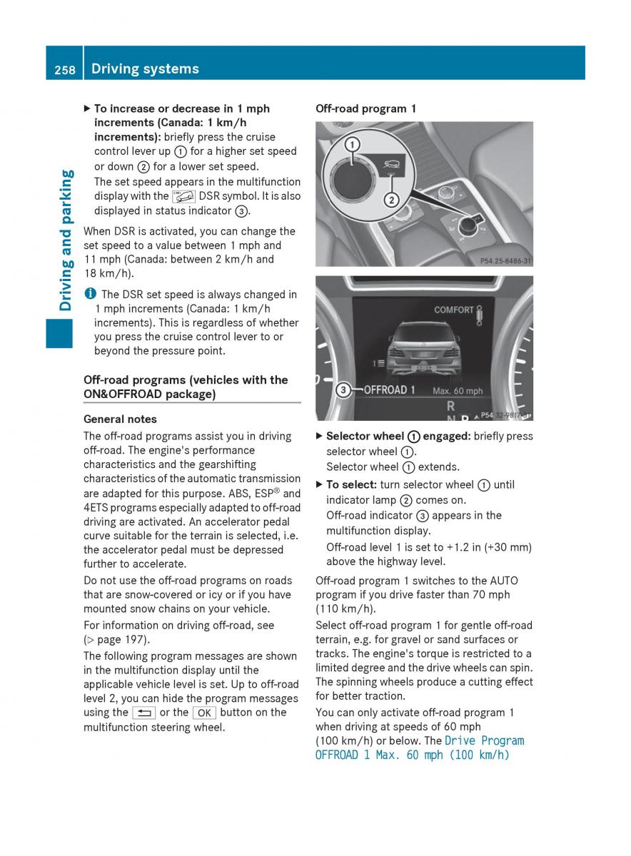 Mercedes Benz GL Class X166 owners manual / page 260