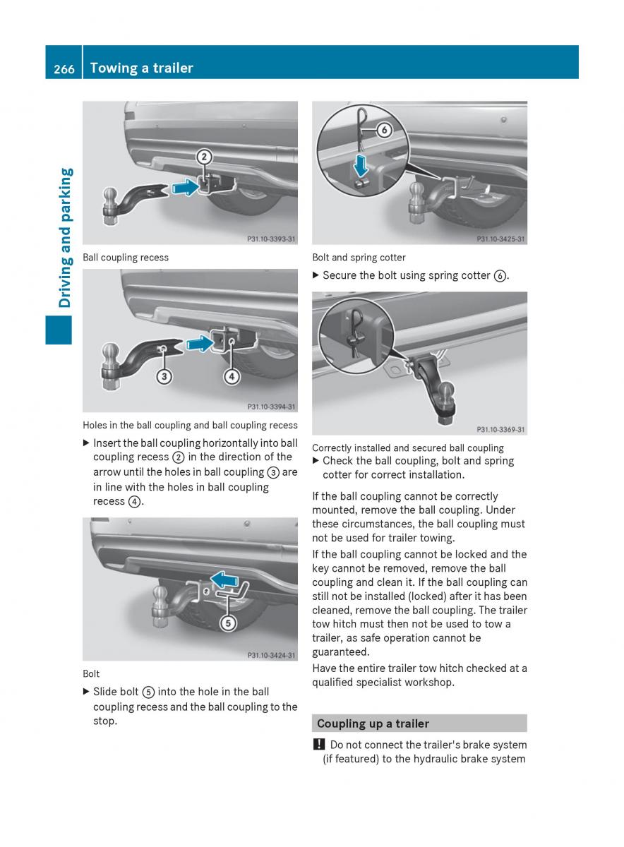 Mercedes Benz GL Class X166 owners manual / page 268