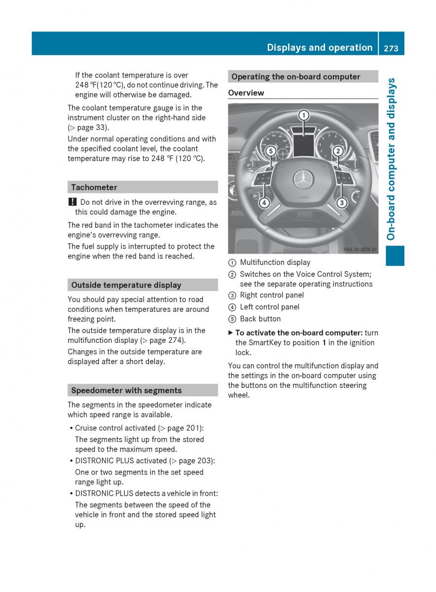 Mercedes Benz GL Class X166 owners manual / page 275