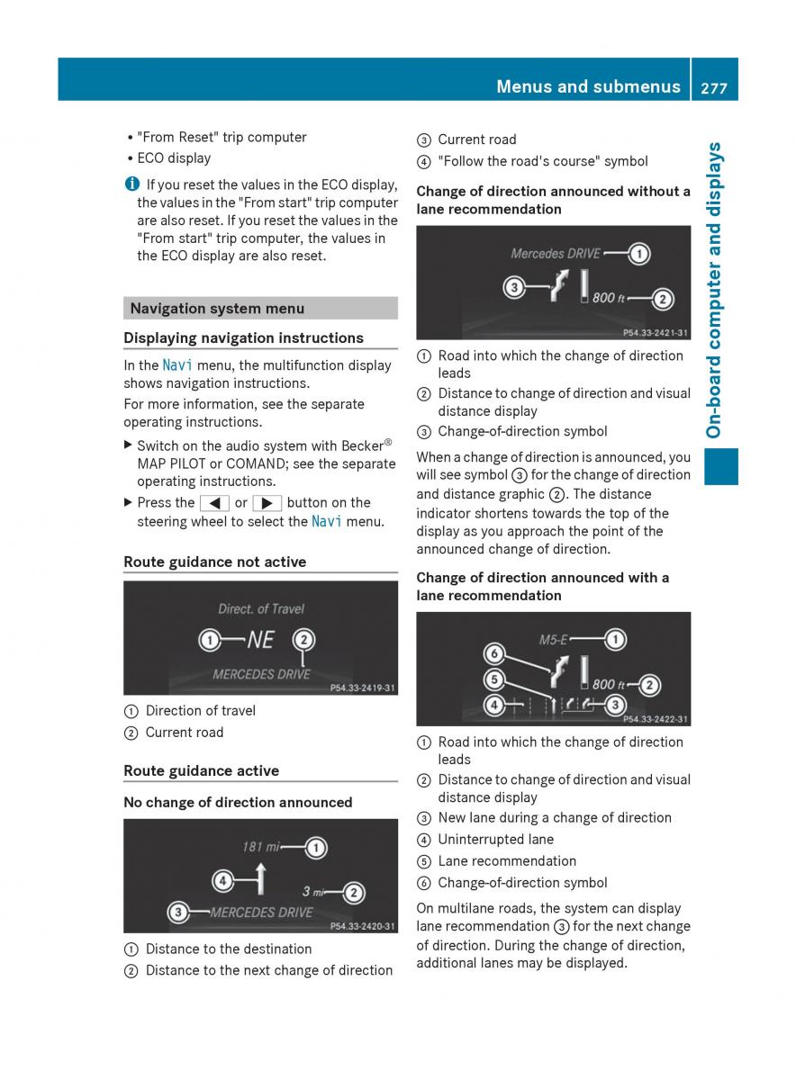 Mercedes Benz GL Class X166 owners manual / page 279