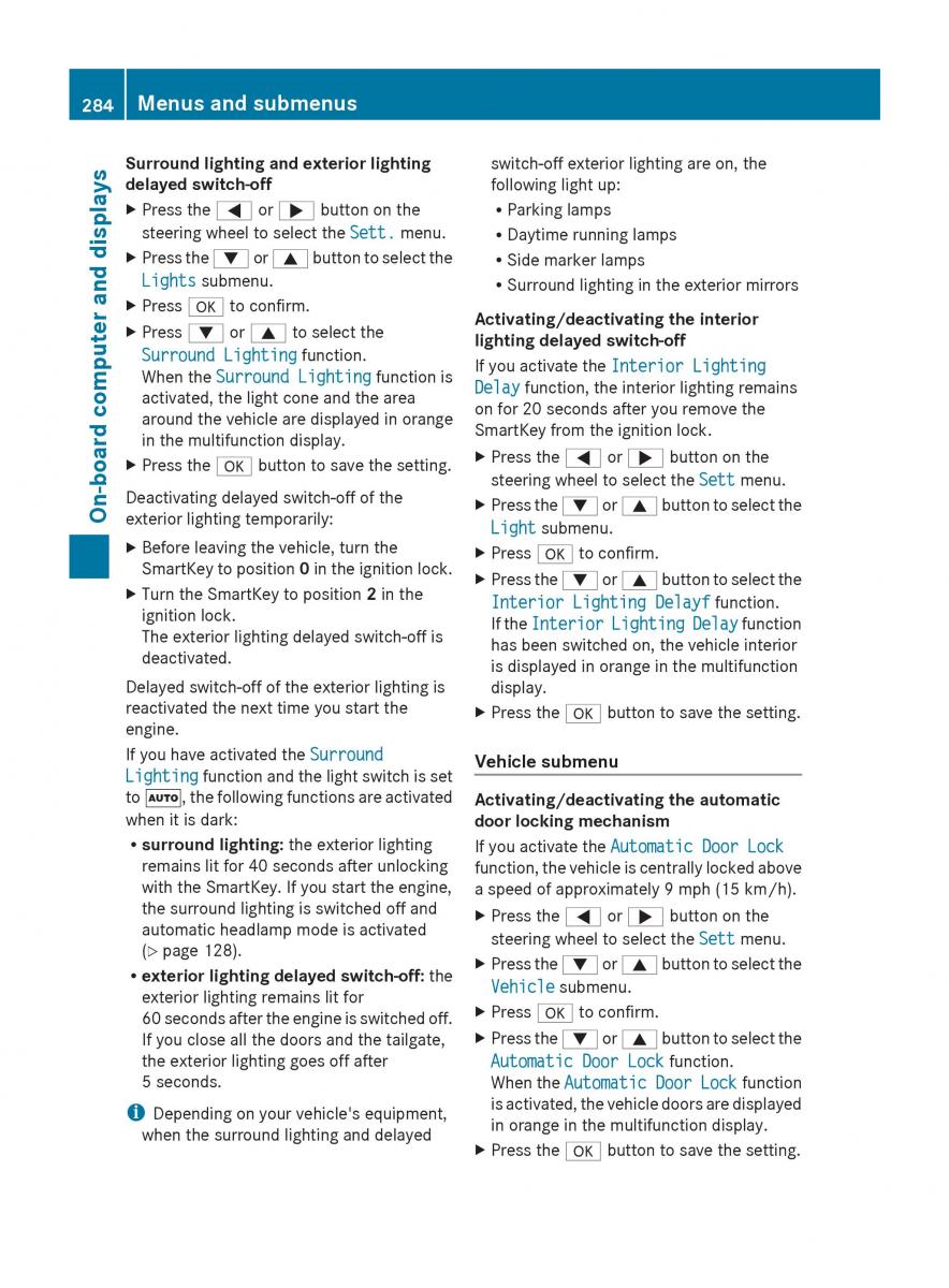 Mercedes Benz GL Class X166 owners manual / page 286