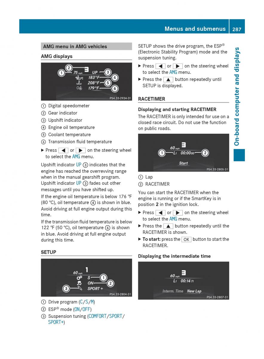 Mercedes Benz GL Class X166 owners manual / page 289