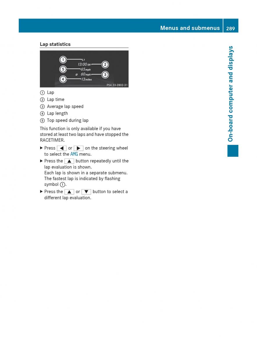 Mercedes Benz GL Class X166 owners manual / page 291