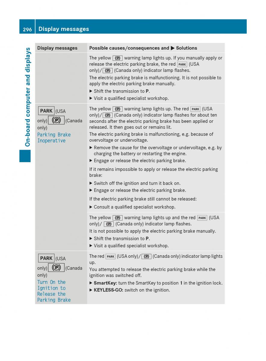 Mercedes Benz GL Class X166 owners manual / page 298