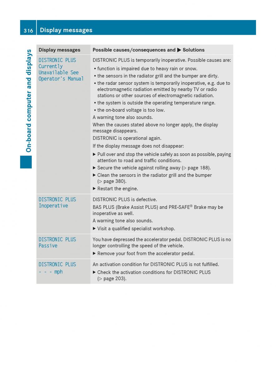 Mercedes Benz GL Class X166 owners manual / page 318