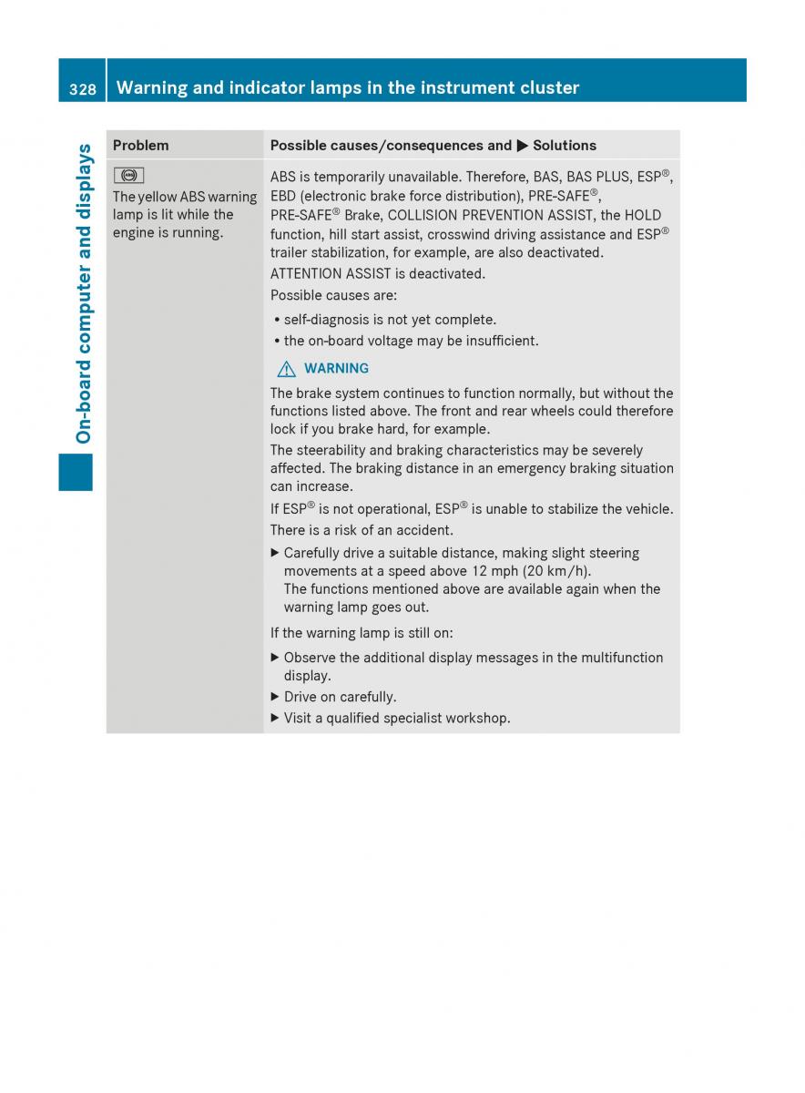 Mercedes Benz GL Class X166 owners manual / page 330