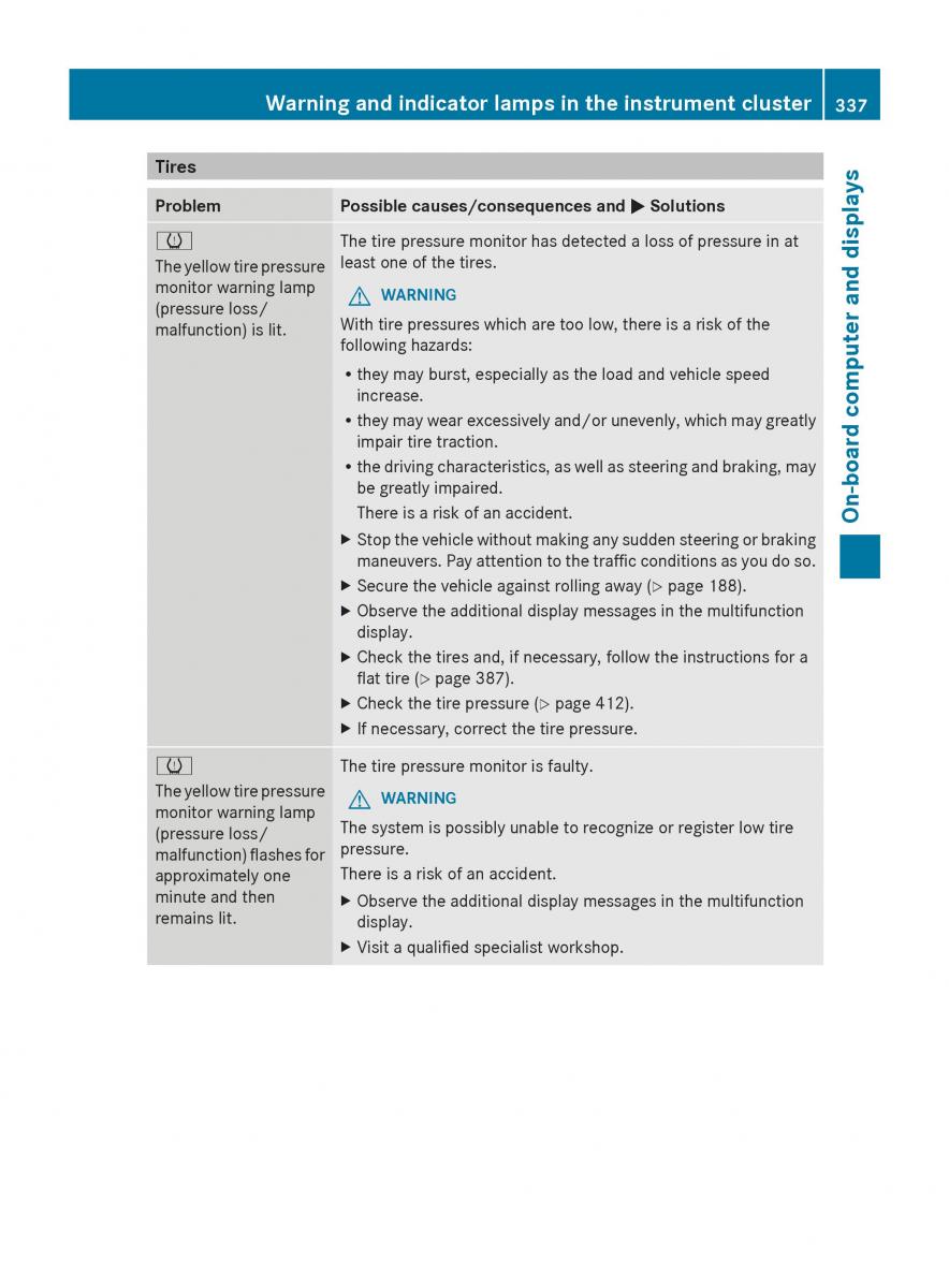 Mercedes Benz GL Class X166 owners manual / page 339