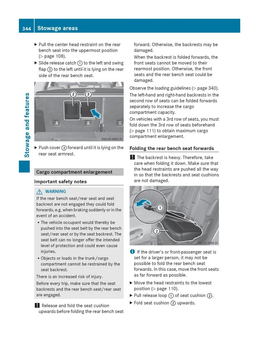 Mercedes Benz GL Class X166 owners manual / page 346