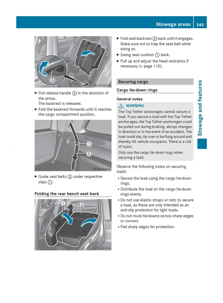 Mercedes Benz GL Class X166 owners manual / page 347