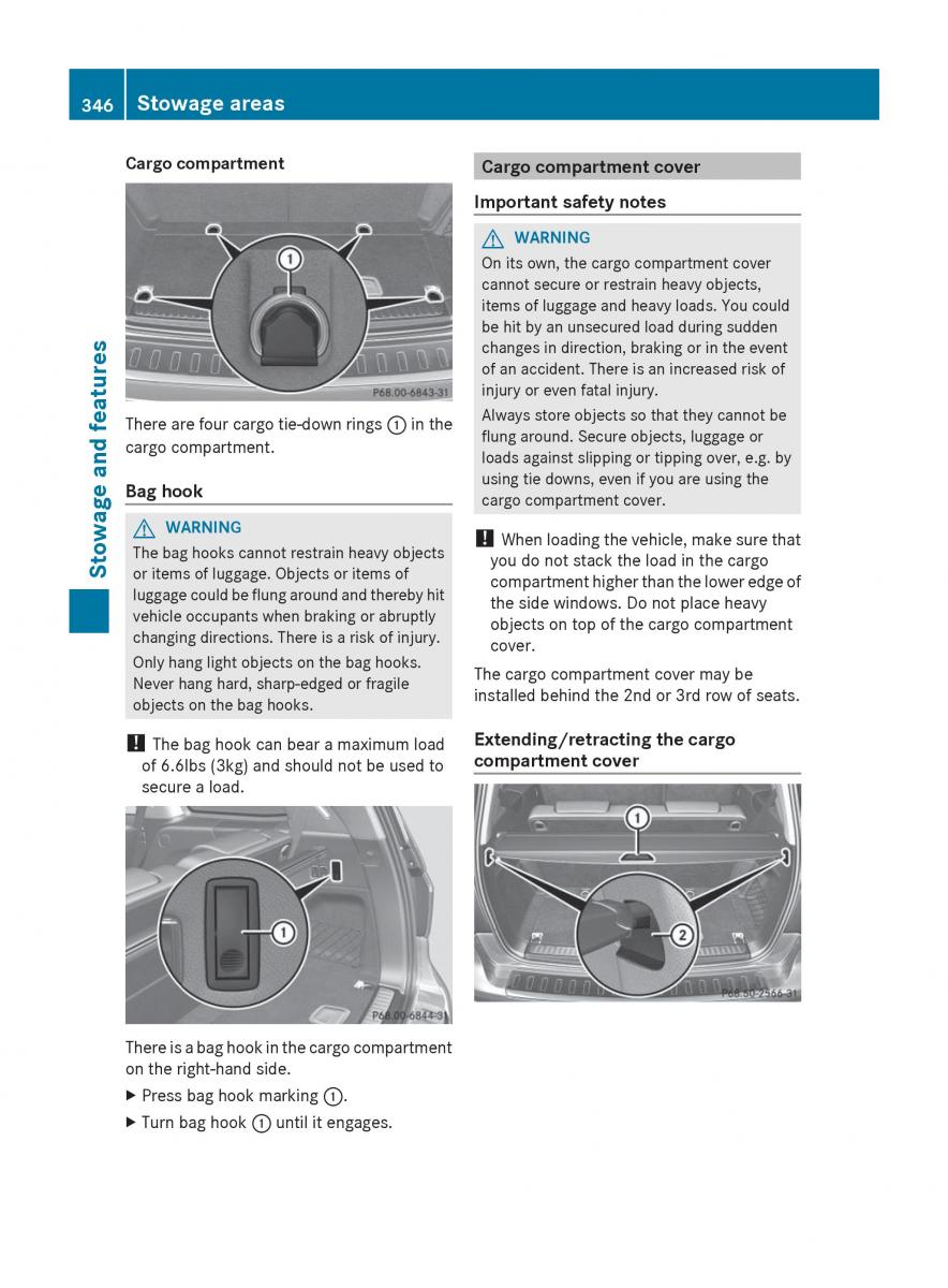 Mercedes Benz GL Class X166 owners manual / page 348