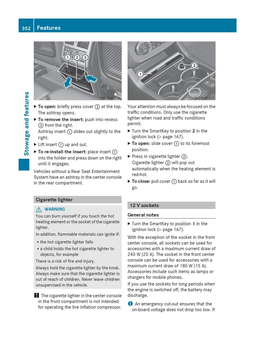 Mercedes Benz GL Class X166 owners manual / page 354