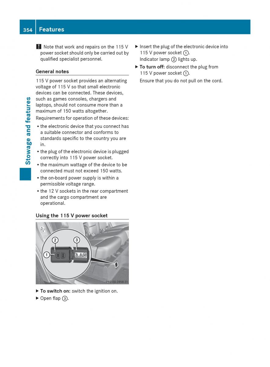 Mercedes Benz GL Class X166 owners manual / page 356