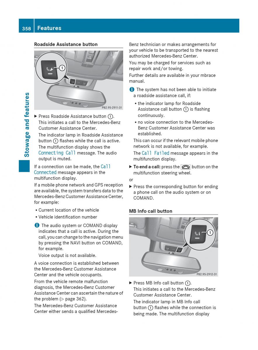 Mercedes Benz GL Class X166 owners manual / page 360