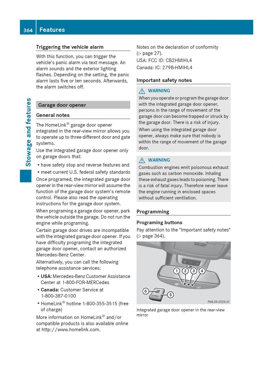 Mercedes Benz GL Class X166 owners manual / page 366