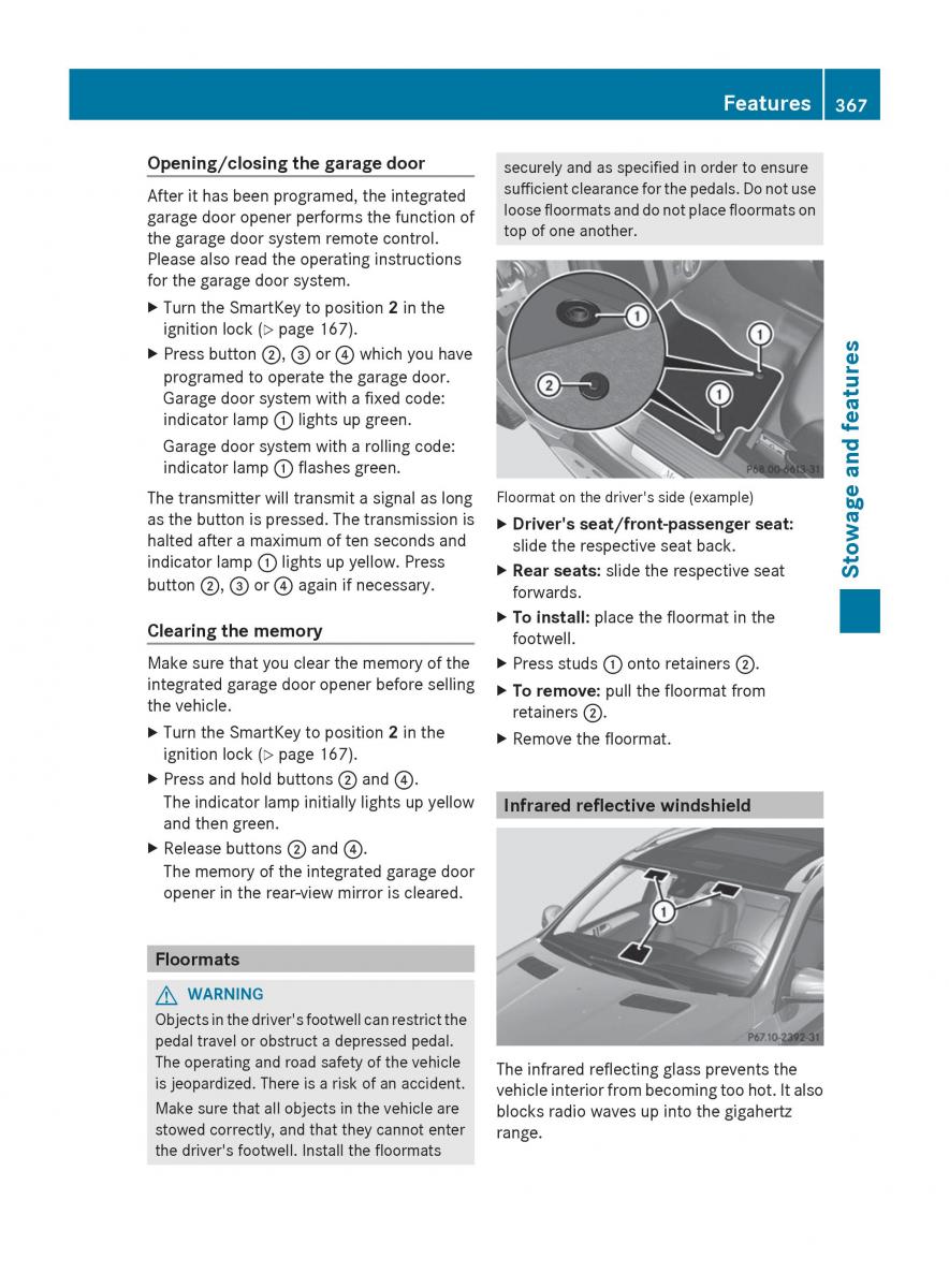 Mercedes Benz GL Class X166 owners manual / page 369